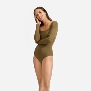 Everlane square neck bodysuit